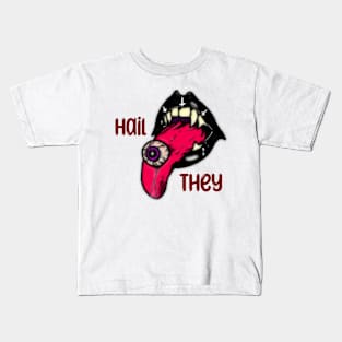 Non-binary Vampire Hail They Kids T-Shirt